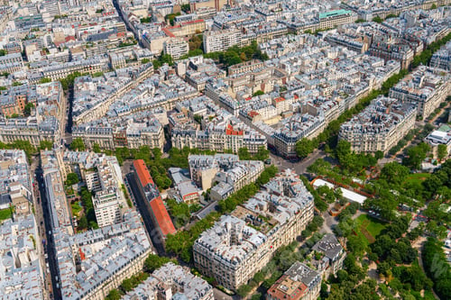 Preview: Aerial Panoramic View of Paris, France A Stunning Urban Landscape of Historic Architecture