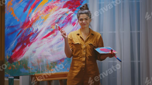 Preview: Portrait of abstract painter