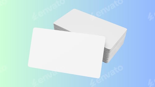 Preview: Empty Business Card Mockup, Blank Professional Luxury Card Mock-up