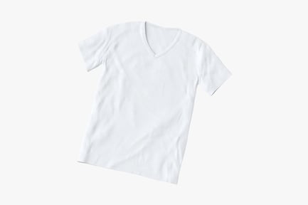 Preview: Plain White V-Neck Tee