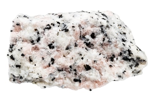 Preview: raw miaskite with pink cancrinite mineral isolated