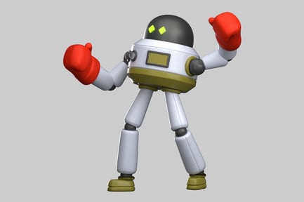 Vista previa: Un robot de boxeo listo para pelear