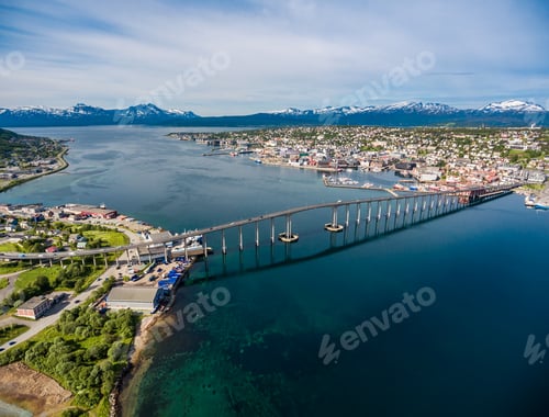 Preview: Bridge of city Tromso, Norway