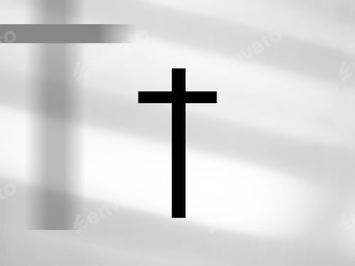 Preview: Cross christian god religion on shadow wall floor
