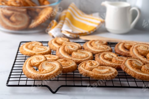 Preview: Sweet puff pastry,homemade palmier cookies.