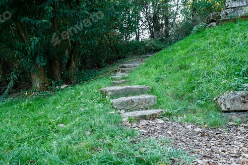 Preview: A small hill and stone stairs