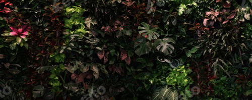 Preview: Herb wall, plant wall, natural green wallpaper and background. nature wall.