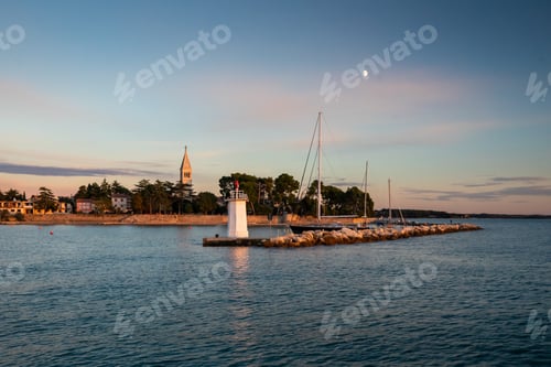 Preview: Beautiful shot of Novigrad in Istria, Croatia during the sunset