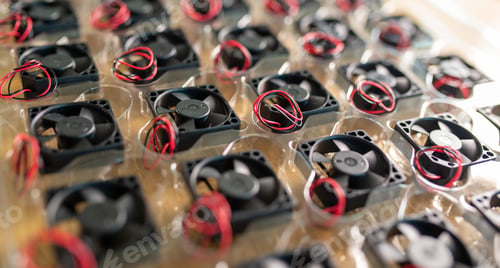 Preview: Close-up a large board with coolers