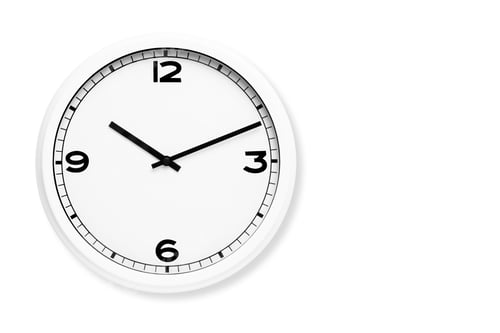 Preview: White wall clock