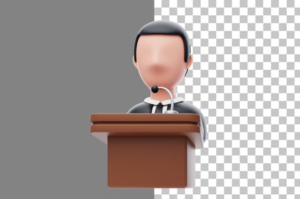Preview: Speech 3D Icon