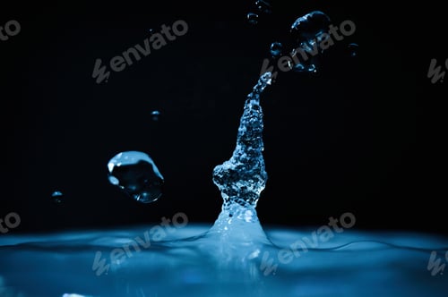 Preview: The process of boiling water, a stream of water shooting out of a humidifier or diffuser taken in