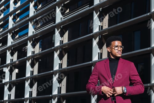 Preview: Handsome confident businessman portrait