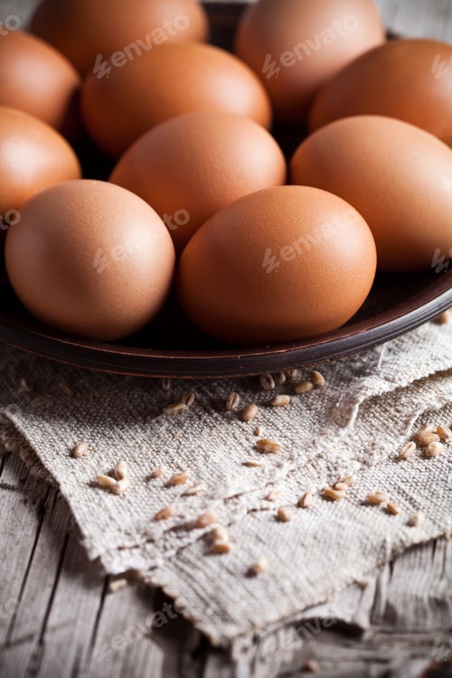 Preview: fresh brown eggs