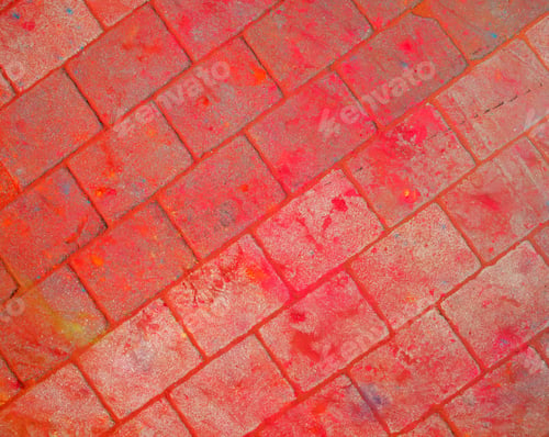 Preview: The Texture Of The Asphalt. Dry Paint. Multi-Colored Stains, Splashes And Traces Of Paint Dry