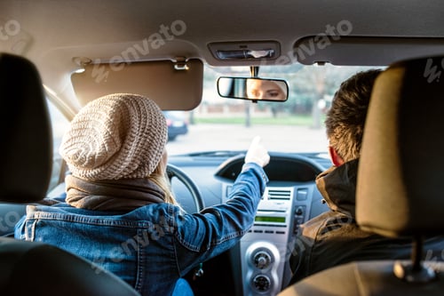 Preview: Woman driving a car
