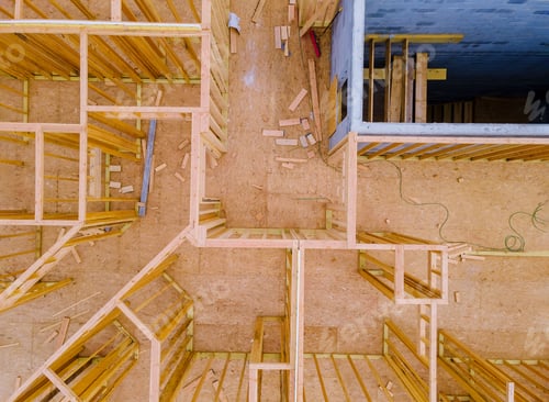 Preview: Framing beam of new house under construction home beam construction