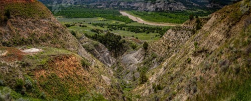 Preview: A Panoramic View From The Scenic Drive At The North Unit Of Theodore Roosevelt National Park In