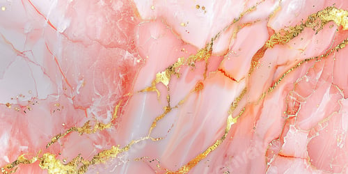 Preview: Pink and Gold Marble Close-Up
