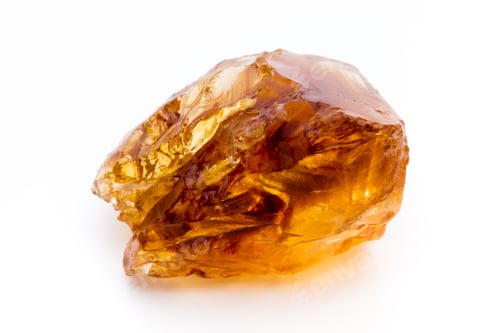 Preview: Brown caramelized sugar on white background.