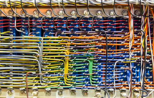 Preview: Colorful Wires In Analog Electronic Box
