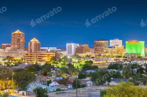 Preview: Albuquerque, New Mexico, USA Cityscape