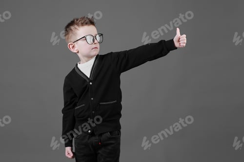 Preview: Enthusiastic Boy Giving a Thumbs Up
