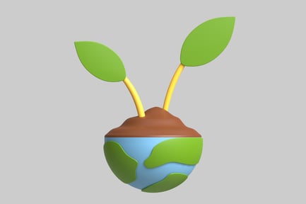 Preview: Earth with sprouts