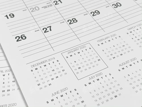 Preview: 2020 calendar, celebrating the new year