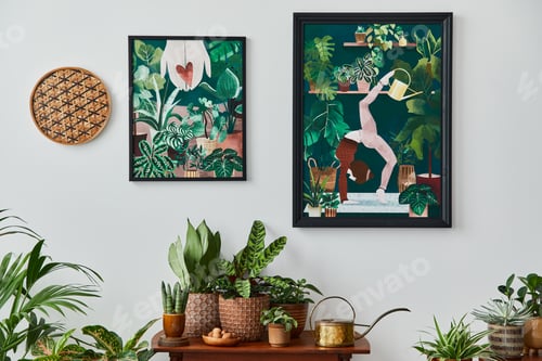 Preview: Domestic interior of living room