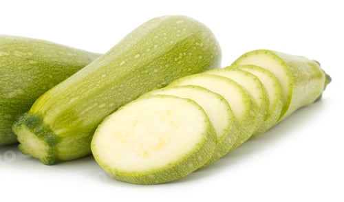 Preview: Fresh vegetable marrow isolated on white background