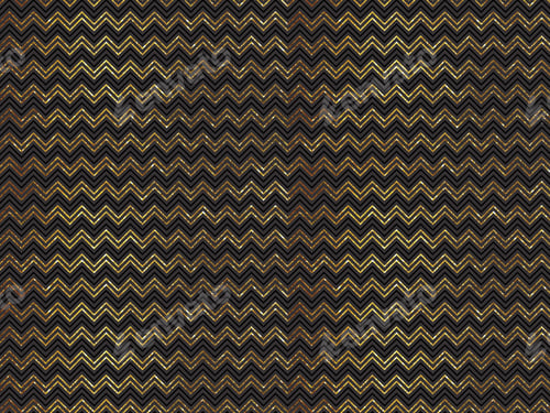 Zigzag Pattern with Gold on Black Background