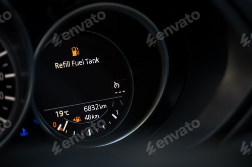Preview: Refill Fuel Tank Digital Indicator Warning Sign