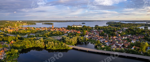 Preview: Ploen City from Above with Castle in the Centre