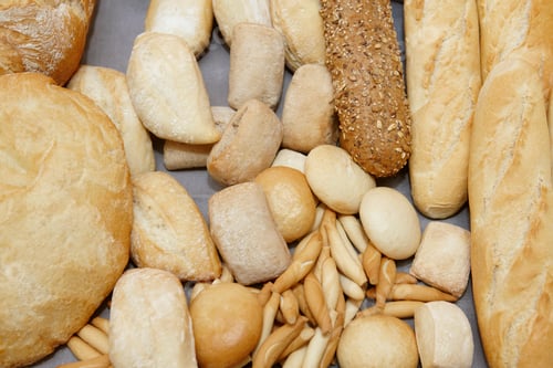 Preview: Several kinds of traditional gourmet bread. Healthy food. Artisan