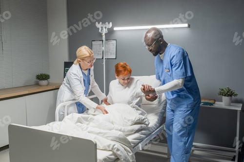 Preview: Doctors caring about sick patient