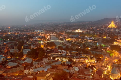 Preview: night view of Tbilisi