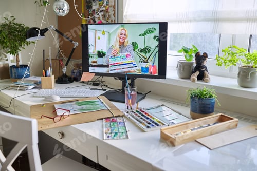 Preview: Online drawing lesson, watercolor painting master class