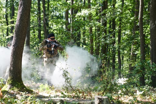 Preview: A specialized military antiterrorist unit conducts a covert operation in dense, hazardous woodland