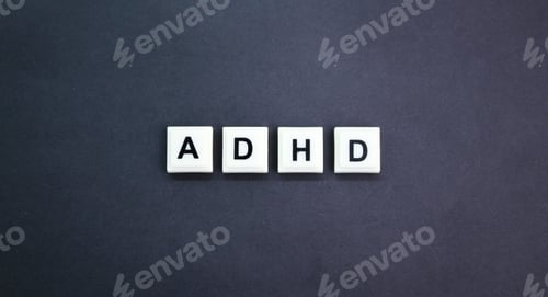 Preview: ADHD or with the word Attention deficit hyperactivity disorder.
