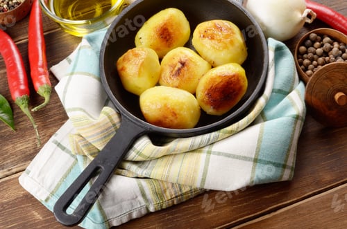 Preview: Pan of Boiled and baked potato