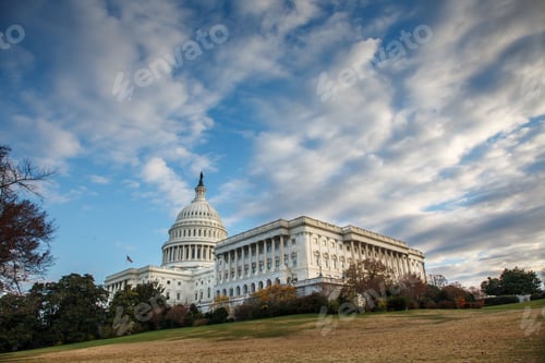 Preview: U.S. Capitol from House side with sky