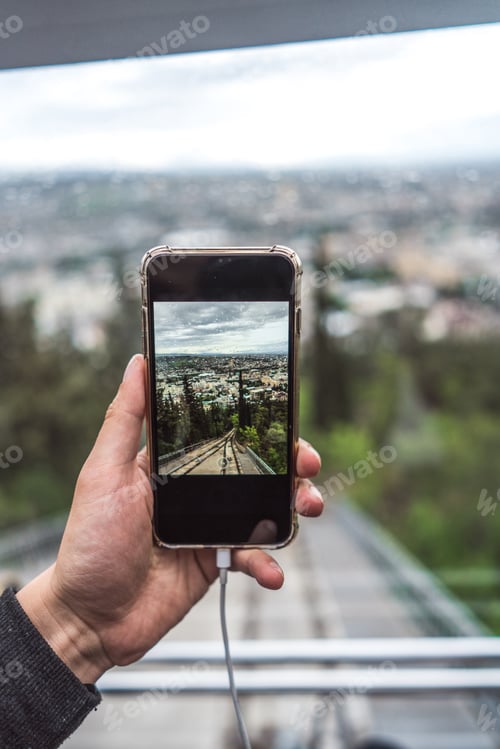 Preview: View from funicular on a direct rail, Tbilisi