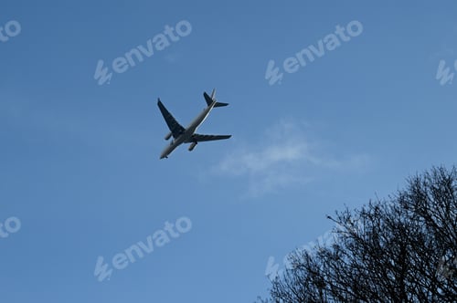 Preview: Commercial plane in the sky