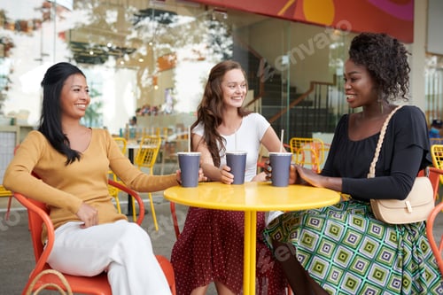 Preview: Female Friends in Outdoor Cafe