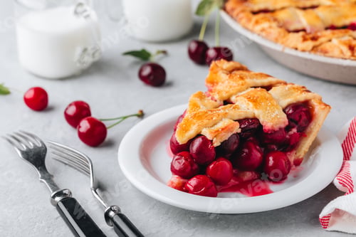 Preview: Homemade Cherry Pie with a Flaky Crust