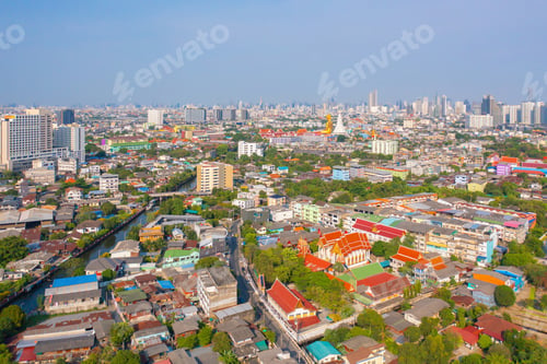 Preview: Bangkok downtown, Thailand in urban city in Asia.