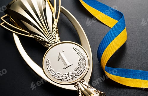 Preview: Gold winners medal for a competition or race