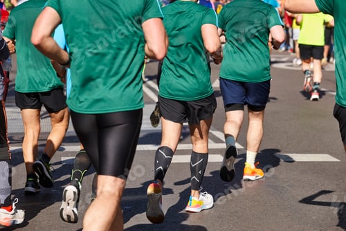 Preview: Runners on the street. Healthy lifestyle. Jogging exercise. Athletics