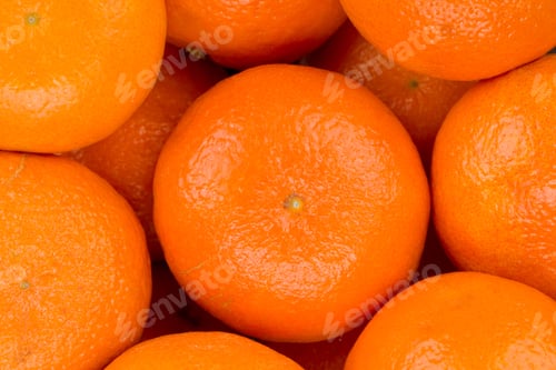 Preview: Ripe tangerine closeup background